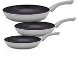Pfannen-Set KRÜGER "London", grau, Pfannen, Ø 20/24/28 cm, Induktion