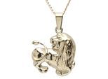 Kette mit Anhänger OSTSEE-SCHMUCK "Ostsee-Schmuck Kette mit Anhänger Tierkreiszeichen Löwe" Gr. 45, gold, Halsketten, Damen, 45cm, Gelbgold 333, L: 42