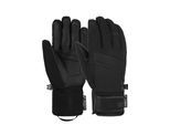 Skihandschuhe REUSCH "Louis R-TEX XT", Damen, Gr. 7.5, schwarz, 85% Polyester, 15% Lederimitat, unifarben, Handschuhe, mit wasserdichter und atmungsaktiver Funktion