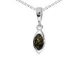 Kette mit Anhänger OSTSEE-SCHMUCK "Ostsee-Schmuck Kette mit Anhänger Telia Kette mit Anhänger Telia" Gr. 45, silber, Halsketten, Damen, 45cm, Silber 925 (Sterlingsilber), L: 42