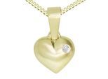 Kette mit Anhänger OSTSEE-SCHMUCK "Ostsee-Schmuck Kette mit Anhänger Herz Kette mit Anhänger Herz" Gr. 42, gold, Halsketten, Damen, 42cm, Gelbgold 333, L: 42