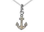 Kette mit Anhänger DUR "DUR Kette mit Anhänger Hoffnung 2.0 - Strandsand" Gr. 50, silber, Halsketten, Damen, 50cm, Silber 925 (Sterlingsilber), L: 40