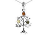 Kette mit Anhänger OSTSEE-SCHMUCK "Ostsee-Schmuck Kette mit Anhänger Lebensbaum" Gr. 42, silber, Halsketten, Damen, 42cm, Silber 925 (Sterlingsilber), L: 42