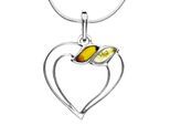 Kette mit Anhänger OSTSEE-SCHMUCK "Ostsee-Schmuck Kette mit Anhänger Herz Kette mit Anhänger Herz" Gr. 50, silber, Halsketten, Damen, 50cm, Silber 925 (Sterlingsilber), L: 42