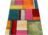 Paco Home Teppich »Brilliance 661« rechteckig 18 mm Höhe Kurzflor, modernes 3D-Patchwork Design