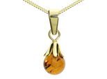 Kette mit Anhänger OSTSEE-SCHMUCK "Ostsee-Schmuck Kette mit Anhänger Glocke" Gr. 42, gold, Halsketten, Damen, 42cm, Gelbgold 333, L: 42