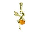 Kettenanhänger OSTSEE-SCHMUCK "Ostsee-Schmuck Anhänger Elfe Anhänger Elfe", gelb, Schmuckanhänger, Damen, 25 x 13mm, Gelbgold 333, 1,4 g, Kettenanhänger