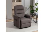 TV-Sessel DUO COLLECTION "Whitehorse XXL bis 150 kg belastbar, mit elektrischer Aufstehhilfe", grau (graubraun), B:78cm H:112cm T:89cm, Hochwertiger Stoff (92% PES, 8% Nylon), Sessel, Relaxfunktion und Taschenfederkern mit Stahlwellenunterfederung, Topseller