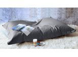 Sitzsack KINZLER "XXL Outdoorfähig", grau (anthrazit), B:140cm H:20cm T:180cm, Polyester, Sitzsäcke, Sitzsack, Uni Farben, Outdoor geeignet, ideal im Wohnzimmer & Kinderzimmer