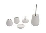 MCW Badset Weiß , Keramik , 12x33x12 cm , Badaccessoires