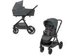 Maxi-Cosi Kombikinderwagen , Dunkelgrau , Textil , 58x110x95.5 cm , EN 1888 , Baby on Tour, Kinderwagen, Kombikinderwagen
