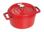 Bräter STAUB "Cocotte 28 cm, 6,7 l", kirschrot, H:18,2cm Ø:28cm, Töpfe, Bräter
