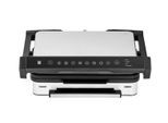 Kontaktgrill WMF "Profi Plus 2180 W", silber (schwarz, silberfarben), B:37,5cm H:15cm, Kontaktgrill_Standgrill_Tischgrill_Teppanyakigrill, Kontaktgrill
