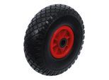 BGS Do it yourself Rad für Sackkarren/Bollerwagen PU, rot/schwarz 260 mm (80650)