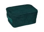Wenko Aufbewahrungskörbchen , Dunkelgrün , Textil , rechteckig , 19x10x14 cm , Deckel, Innenfutter , Ordnen & Aufbewahren, Dekoboxen & Aufbewahrungsboxen, sonstige Boxen
