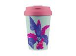 Coffee-to-go-Becher "BioLoco Easy Cup-Hyacinth 350 ml", bunt, Trinkgefässe, 350ml, Coffee-to-go-Becher