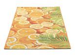 Teppich SANSIBAR "Rantum Beach 001", orange, B:100cm H:5mm L:200cm, Polypropylen, Teppiche, Teppich, Flachgewebe, modernes Sommer Design, In- und Outdoor geeignet
