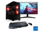 CSL Gaming-PC-Komplettsystem "AeroVision V24394", Energieeffizienz: E (A-G), schwarz, Microsoft Windows 11 Home (64 Bit), 64 GB RAM 2.000 GB SSD, Computer_Komplettsysteme