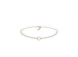 Collier ELLI "Choker Anhänger Kreis Rund 925 Silber", rosa (rosegold), Halsketten, Damen, 38, ohne Stein, Silber 925 (Sterlingsilber), L: 38, Collier