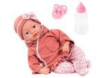 Babypuppe BAYER "Reborn Baby, 38 cm Herzchen braun", braun, Puppen, Baby