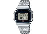 Smartwatch CASIO VINTAGE, schwarz (edelstahlfarben, schwarz, edelstahlfarben, schwarz), Smartwatches, Smartwatch, Armbanduhr, Herrenuhr, Damenuhr, Bluetooth,Stoppfunktion,Schrittzähler
