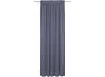 Vorhang ADAM "Graphic Ventus" Gr. 1, blau (dunkelblau), B:142cm H:145cm, Jacquard, Baumwolle, Gardinen, aus 100% Bio-Baumwolle