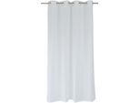 Gardine HEINE HOME Gr. 1, weiß (sanftes weiß), B:140cm H:145cm, Polyester, Gardinen, Gardine