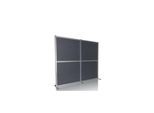 hjh OFFICE Trennwand FLEXMIUT MODUL Stoff, Kunststoff, Aluminium, Stahl