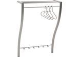 Garderobenleiste SPINDER DESIGN "CARVE", silber (silberfarben), B:75cm H:113cm T:29cm, Metall, Garderobenhalter, Breite 75 cm