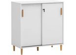 Aktenschrank Torge Weiß matt