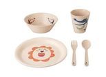Kindergeschirr-Set Hop On At Home 4-teilig , Beige , Kunststoff , 1x1x1 cm , Füttern, Kindergeschirr