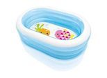 Kinderbecken Oval , Multicolor , Kunststoff , 107x163 cm , Freizeit & Co, Pools & Wasserspaß, Planschbecken