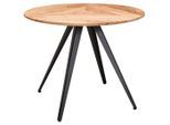 Landscape Esstisch, Schwarz, Akazie, Holz, Metall, Akazie, vollmassiv, Holz, rund, konisch, 100x76x100 cm, Esszimmer, Tische, Esstische, Esstische rund