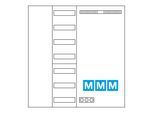 Hager MM-Komplettschrank univ.Z, 1100x1050x205 ZB34NW)