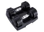 Variables Hantelset VHS 15 , Schwarz , Metall , Freizeit & Co, Sport & Fitness, Krafttraining