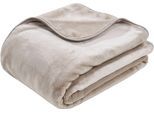 Wohndecke DONE. "POLAR", grau (taupe), B:150cm L:200cm, Polyester, Wohndecken, Wohndecke, Weiche, wärmende Kuscheldecke