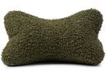 Nackenkissen GÖZZE "Curly Lesekissen Rolf", grün (dunkelgrün), B:40cm H:19cm L:25cm, Polyester, Funktionskissen