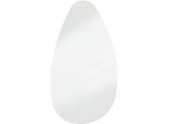 Wandspiegel SALESFEVER "Design-Spiegel für stilvolle Akzente", transparent (klarglas), B:59,5cm H:110cm T:0,5cm, MDF, Spiegelglas, Spiegel, Wandspiegel, Elegante Tropfenform: oval