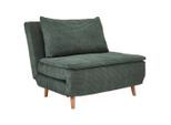 Carryhome Schlafsofa, Grün, Holz, Eiche, massiv, 1-Sitzer, Füllung: Polyester, 105x80x90 cm, Bsci, Relaxfunktion, Liegefunktion, Kinder- & Jugendzimmer, Jugendmöbel, Jugendsofas