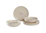 like.Villeroy & Boch Tafelservice Perlemor sand, Sand, Keramik, 8-teilig, Struktur, 19.4x32.0x34.5 cm, robust, Essen & Trinken, Geschirr, Geschirr-Sets, Tafelservice