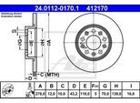ATE Bremsensatz, Scheibenbremse Bremsensatz-Vorn und Hinten sg00000e26 Vorderachse voll 278mm 12mm für Fiat JEEP