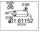 MTS Endschalldämpfer 0161152 für Ford