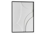 Wandbild REINDERS "Terrace", weiss (farbe bild(er): weiß), B:50cm H:70cm T:3cm, Bilder, Wandbild, Wohnzimmer - Weiss - MDF - Abstrakt - 50x70 cm