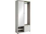 P & B Garderobe , Beige, Kaschmir , Holzwerkstoff , 90x190x33 cm , FSC , Garderobe, Garderobensets & -serien, Garderoben-Sets