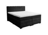 Boxspringbett Malaga ohne Fußteil Schwarz ca. 180x200cm