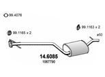 ASSO Mittelschalldämpfer 146085 für Ford
