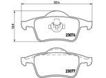 BREMBO Bremsensatz, Scheibenbremse sg00000efk Hinterachse innenbelüftet 288mm 28mm für Volvo