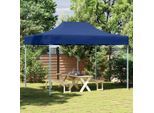 vidaXL Profi-Partyzelt Faltbar 3x4 m Stahl Blau