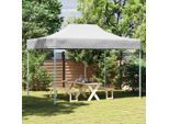 vidaXL Profi-Partyzelt Faltbar 280x410x315 cm Stahl Weiß