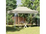 vidaXL Profi-Partyzelt Faltbar 3×4 m Stahl Creme